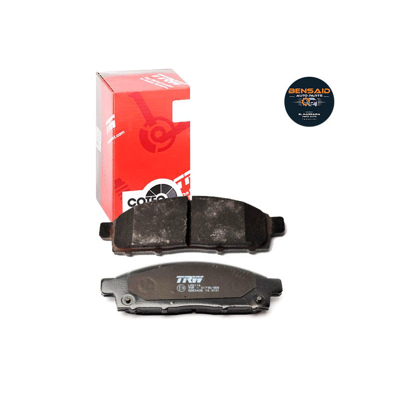 Jeu de 4 plaquettes de frein avant TRW - GDB3435