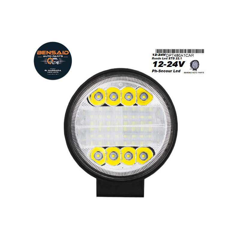 Feu antibrouillard led 72w ROND  - OPT480A1ROD